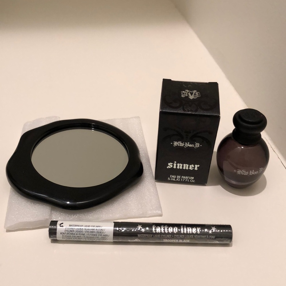 Kat Von D Bundle (Eyeliner, mirror, Sinner)